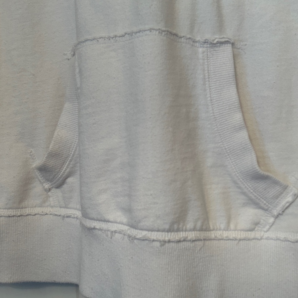 Lakegirl Cotton Hoodie M White Navy Casual Lake Leisure Lounge Gym - Picture 4 of 11
